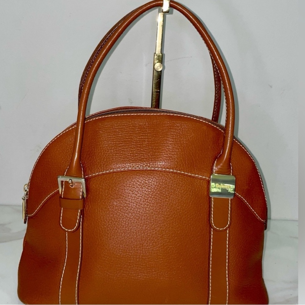 AUTHENTIC RARE (Vintage) BURBERRYS Leather top Handles Bag